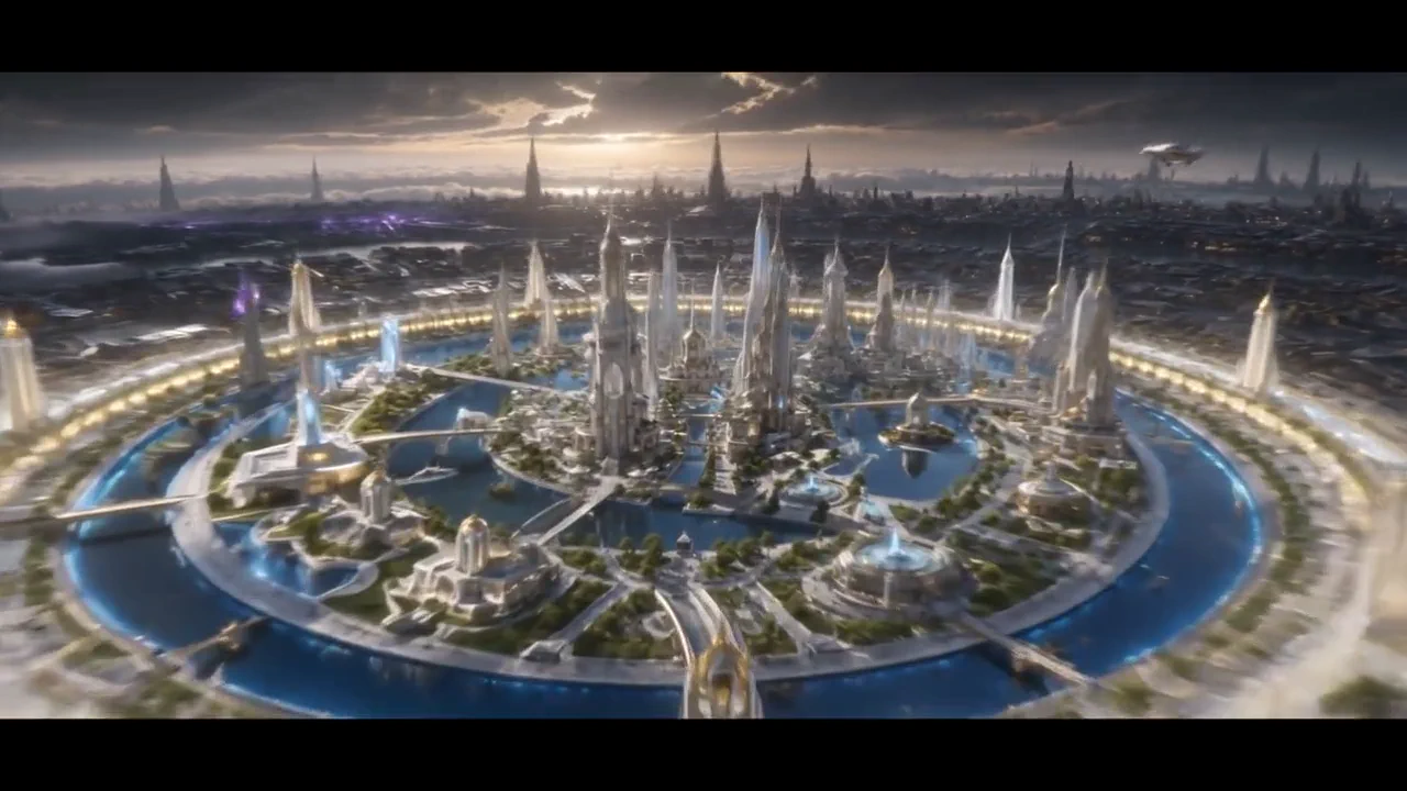A cinematic AI-generated city showing the scale of new video systems