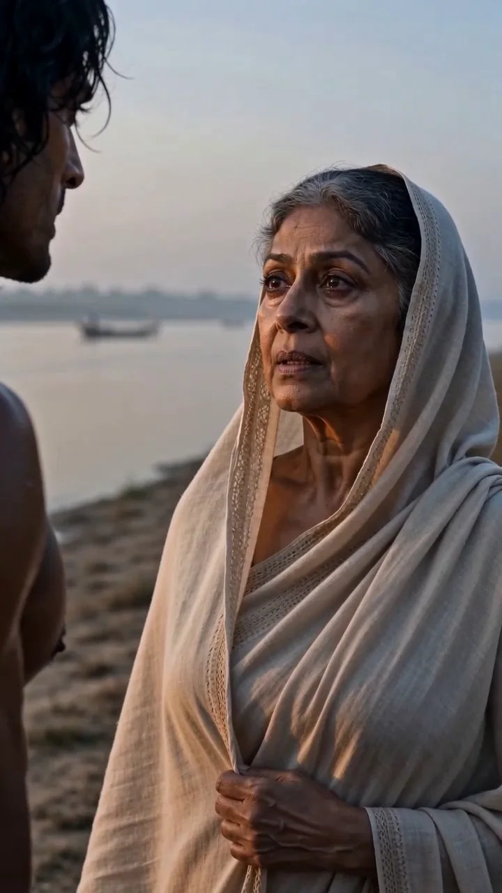 Karna & Kunti — A Riverbank Reckoning — Pumpkin AI Studio selected work